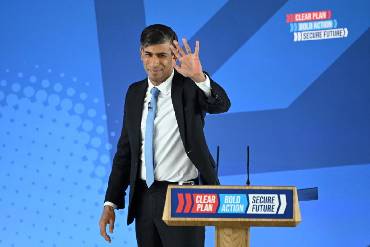 Rishi Sunak, en un gesto ¿premonitorio?