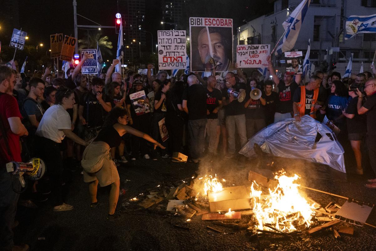 Protestas contra el Gobierno de Benjamin Netanyahu.