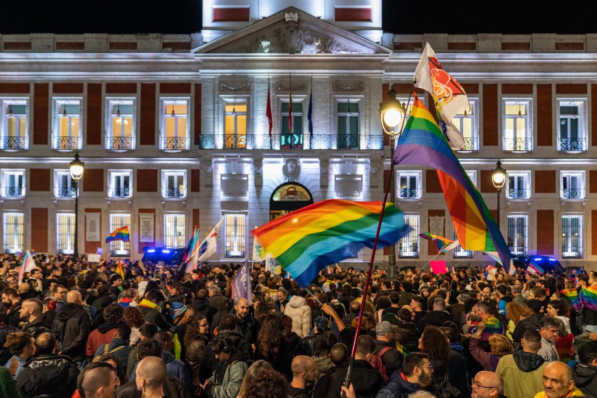Foto de archivo de la protesta contra la decisión del Gobierno de Ayuso, el pasado mes de noviembre.