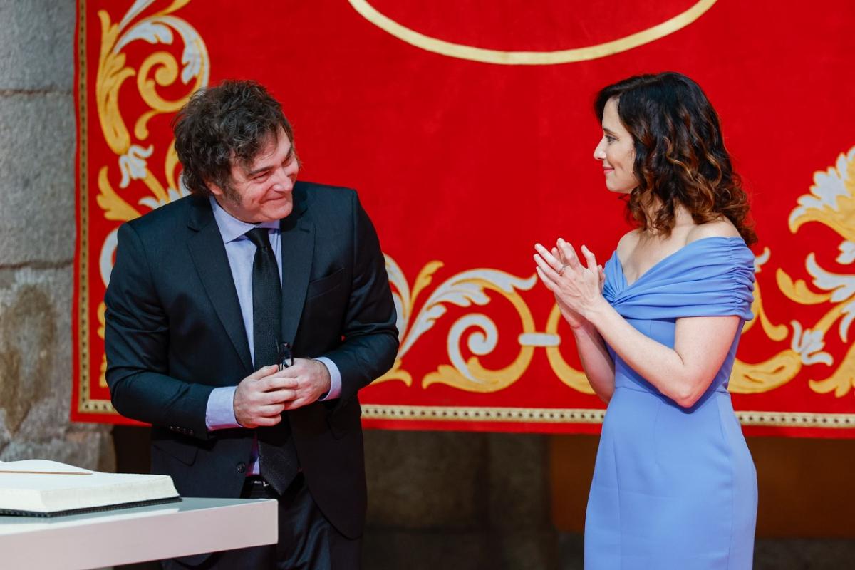Javier Milei e Isabel Díaz Ayuso.
