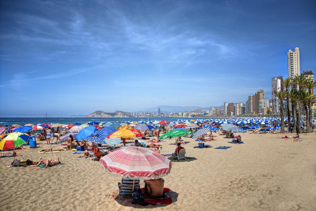 Playa de Benidorm.