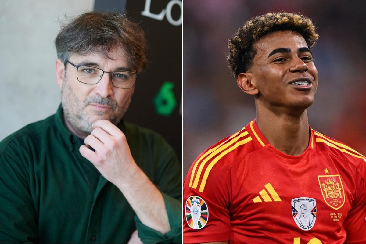 Fotomontaje de Jordi Évole y Lamine Yamal.