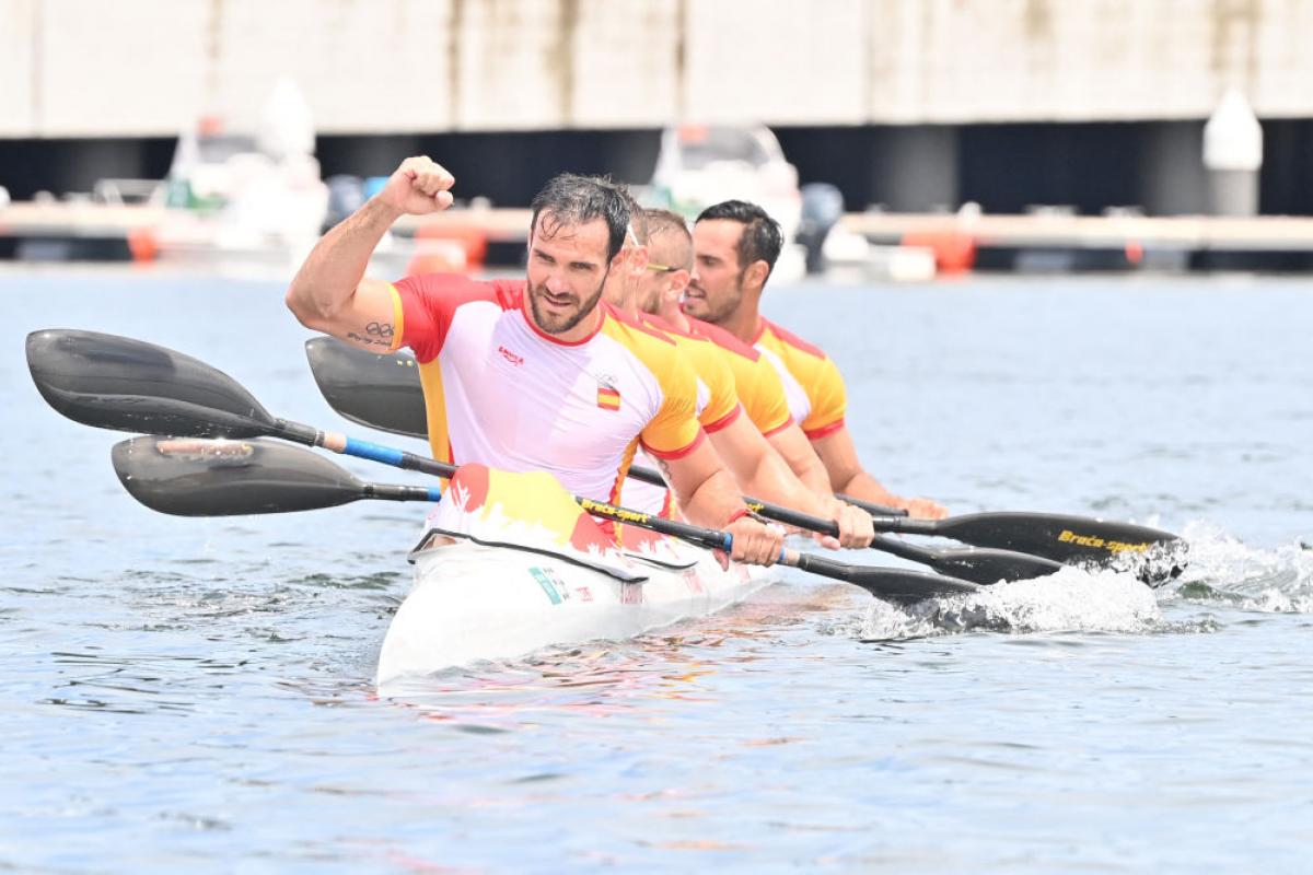 Saúl Craviotto, Marcus Cooper Walz, Carlos Arévalo y Rodrigo Germade, el K4-500 que aspira a todo en París