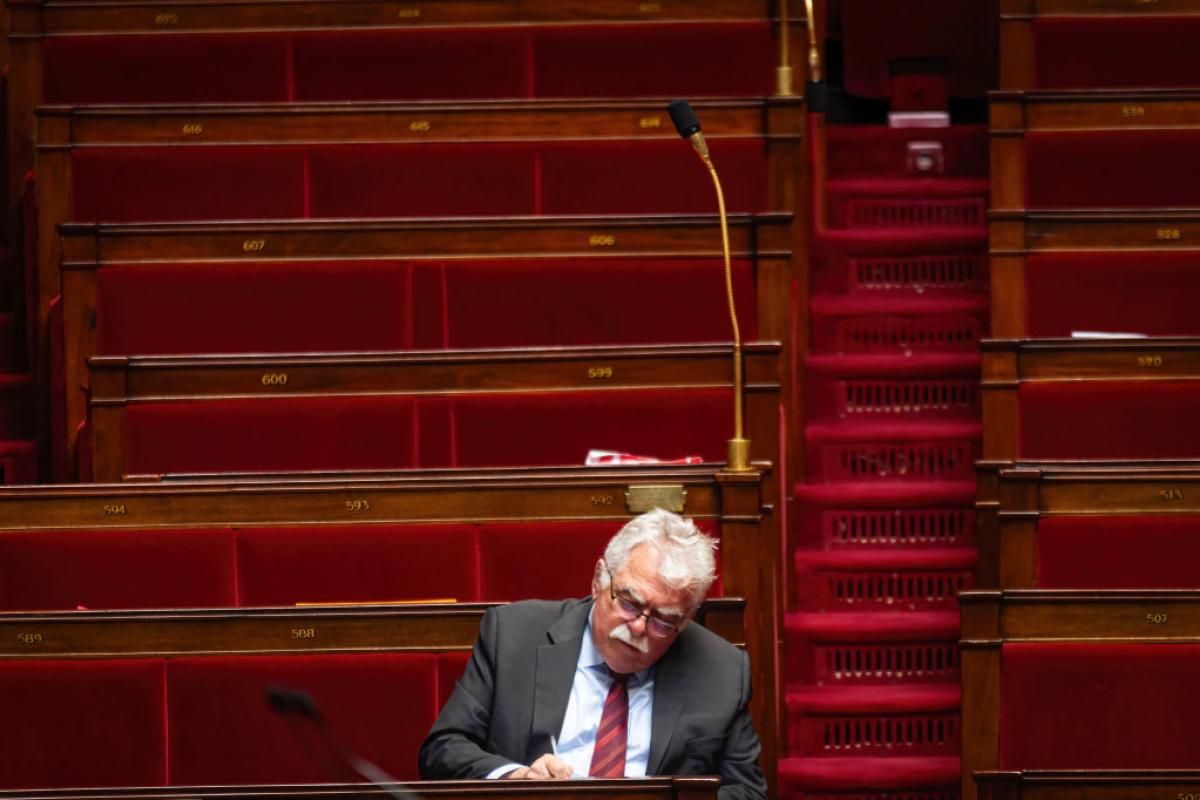 André Chassaigne, en la Asamblea en una imagen de 2024