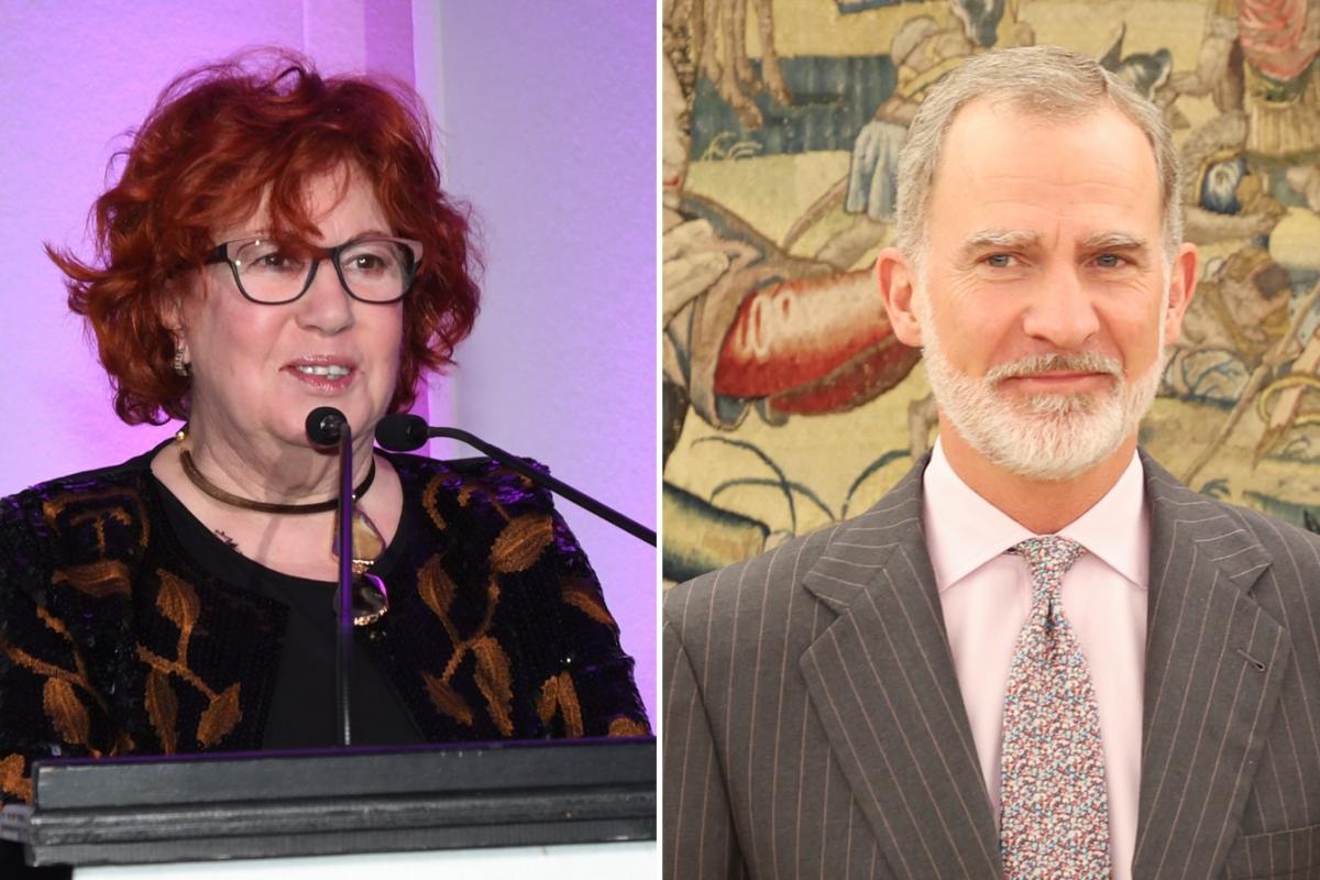 Fotomontaje de la periodista Rosa Villacastín y el rey Felipe VI