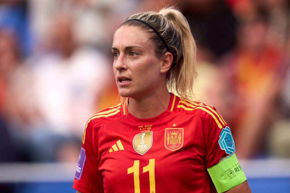 Alexia Putellas, el jueves en el estreno de la selección femenina de fútbol en unos Juegos