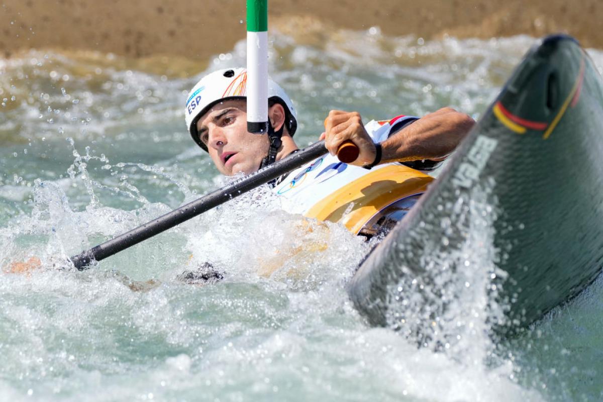 Miquel Travé, en la final de C1 slalom