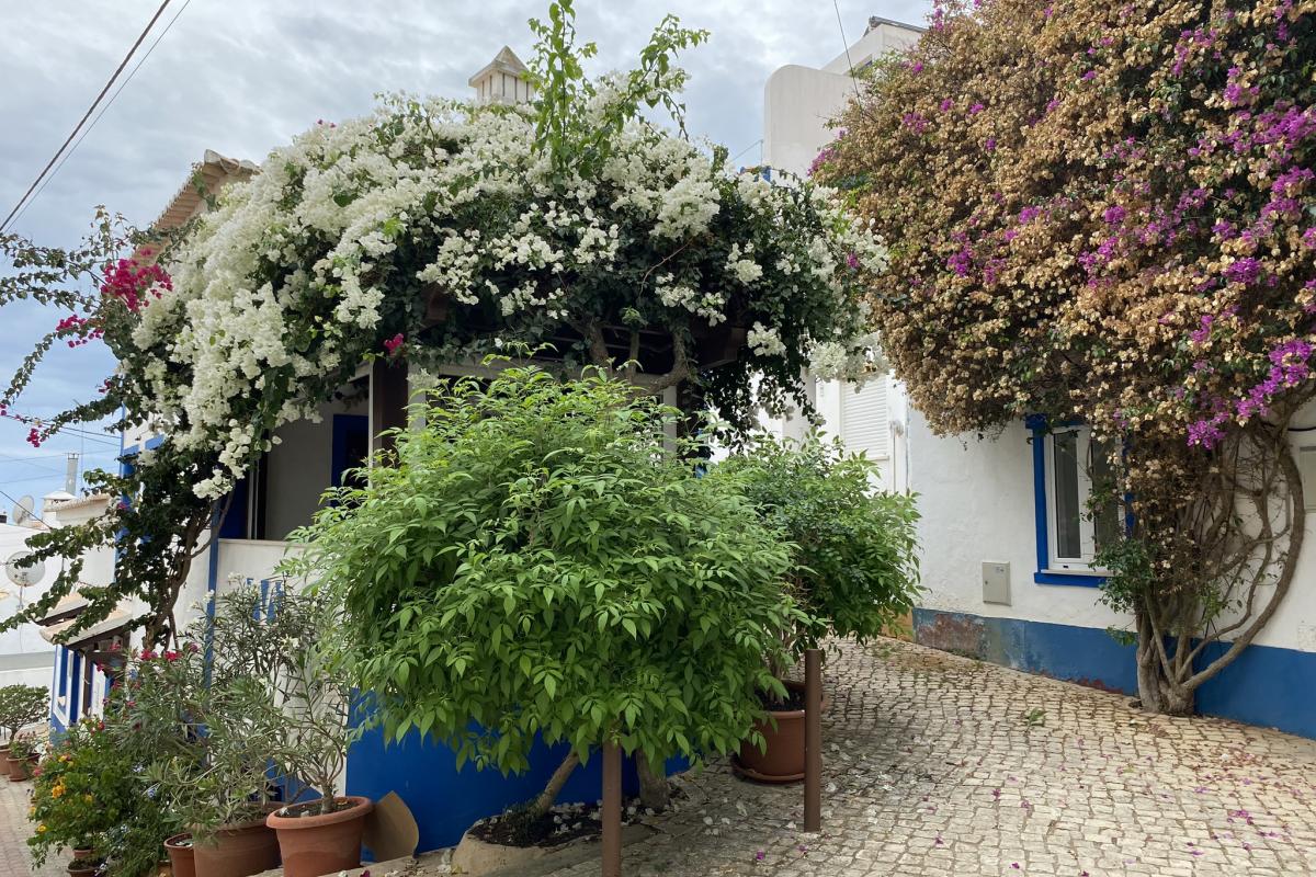 Una rincón de Burgau, el pueblo conocido como el Santorini portugués.