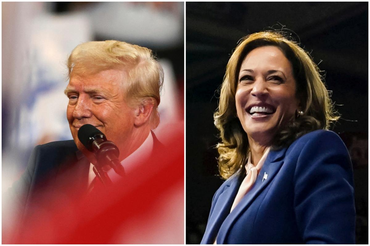 Donald Trump y Kamala Harris, candidatos a las presidenciales de EEUU.