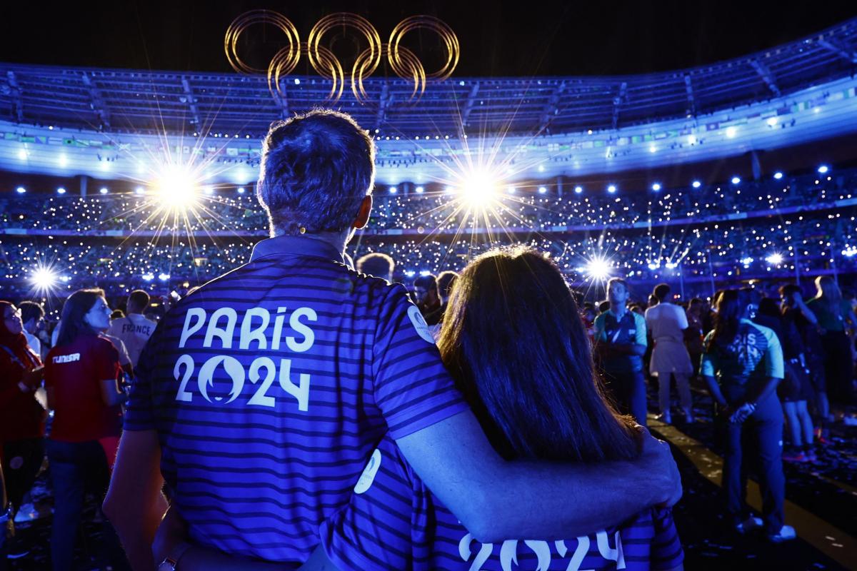 Un instante de la ceremonia de clausura de los Juegos Olímpicos de París 2024.