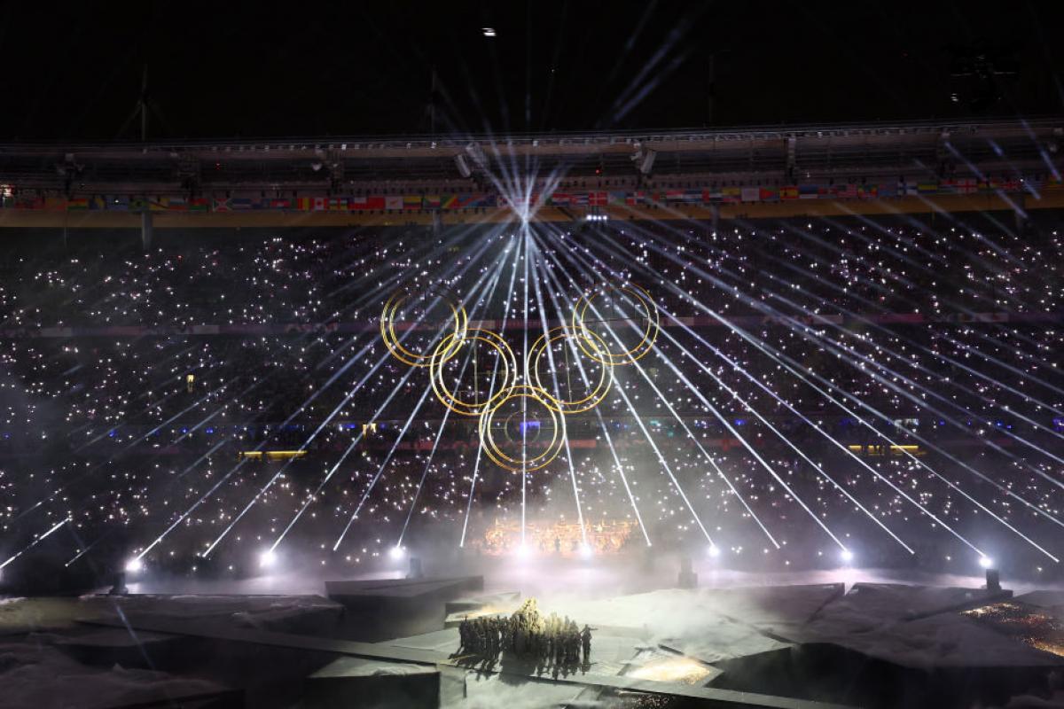 Un instante de la ceremonia de clausura de París 2024.