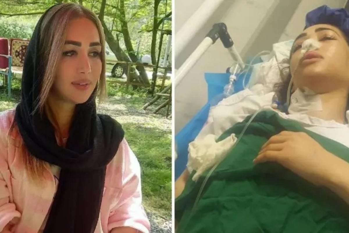 Imágenes de la joven Arezou Badri difundidas por el Centro por los Derechos Humanos en Irán.