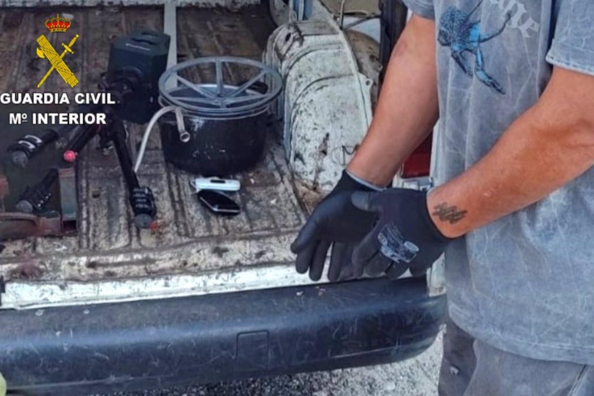 Imagen del radar móvil que han robado en la localidad gallega de Oia (Pontevedra)