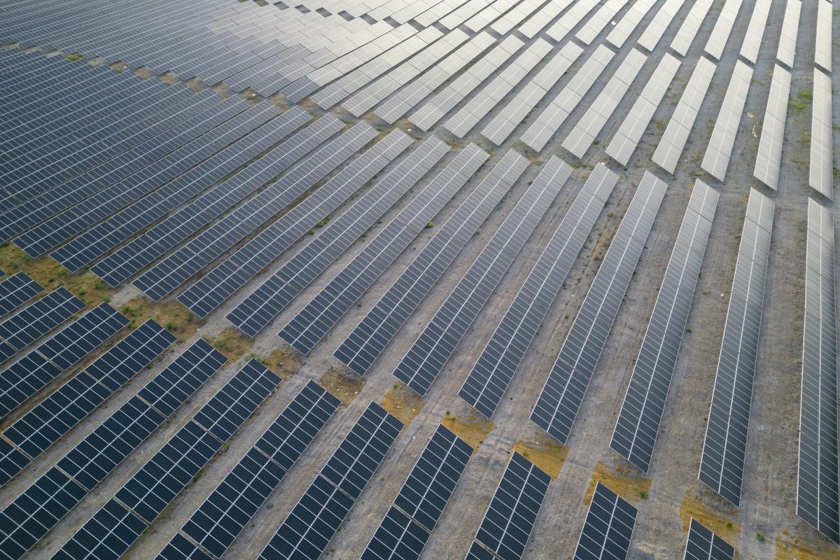 Imagen de archivo de una instalación de energía fotovoltaica.
