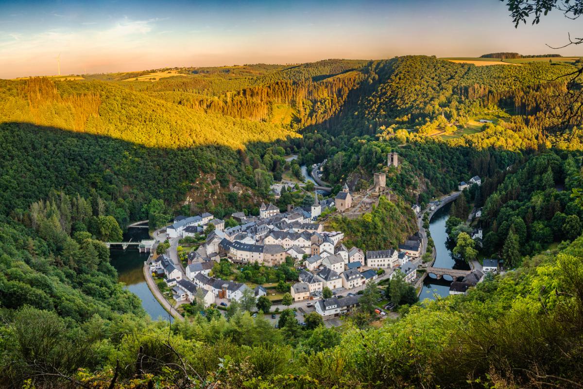 Imagen de archivo de un plano aéreo de la localidad luxemburguesa de Esch-sur-Sure.