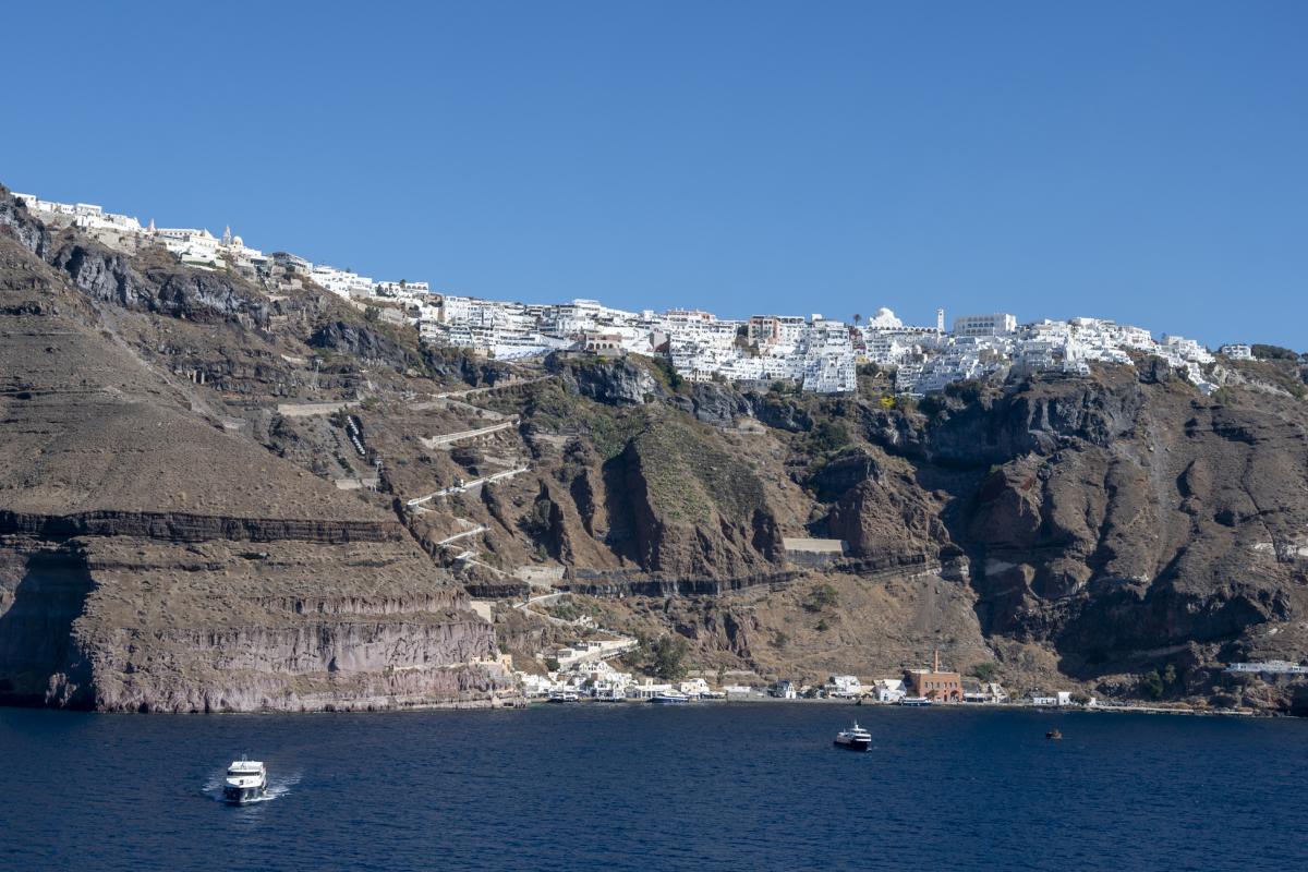 Panorámica de Santorini, en Grecia.