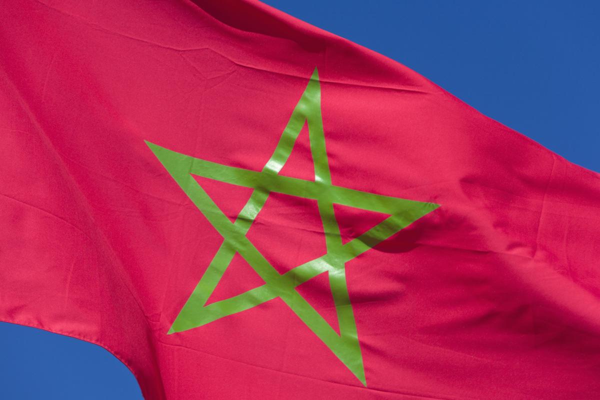 Bandera de Marruecos.