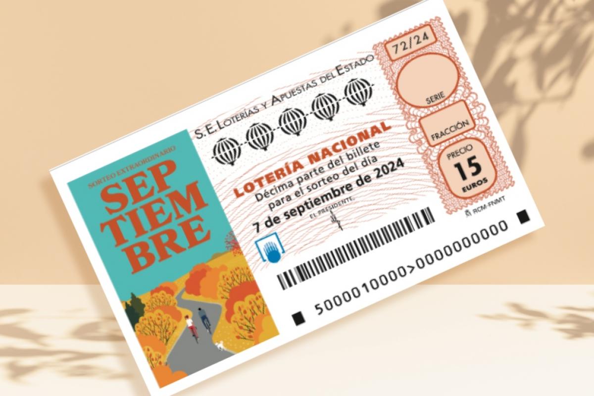 Décimo del Sorteo Extraordinario de Septiembre 2024 de Lotería Nacional