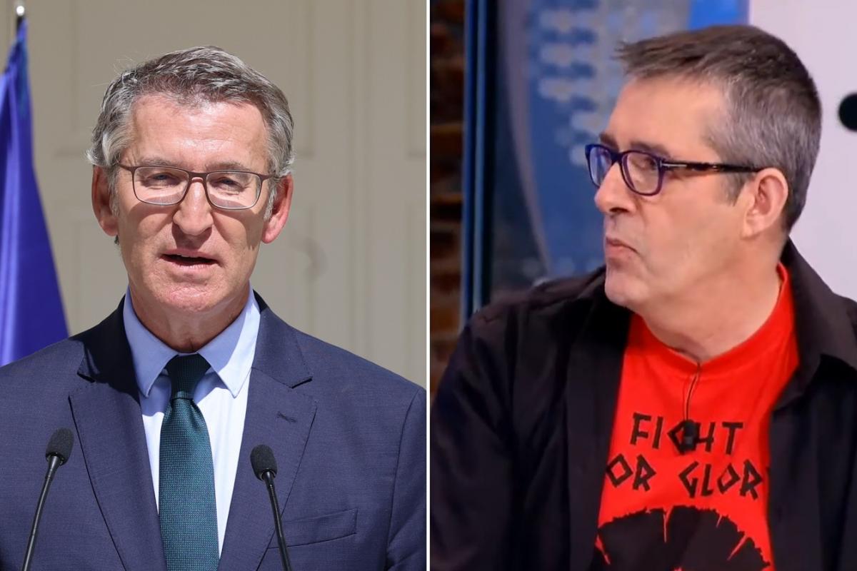 Fotomontaje de Alberto Núñez Feijóo y Máximo Pradera