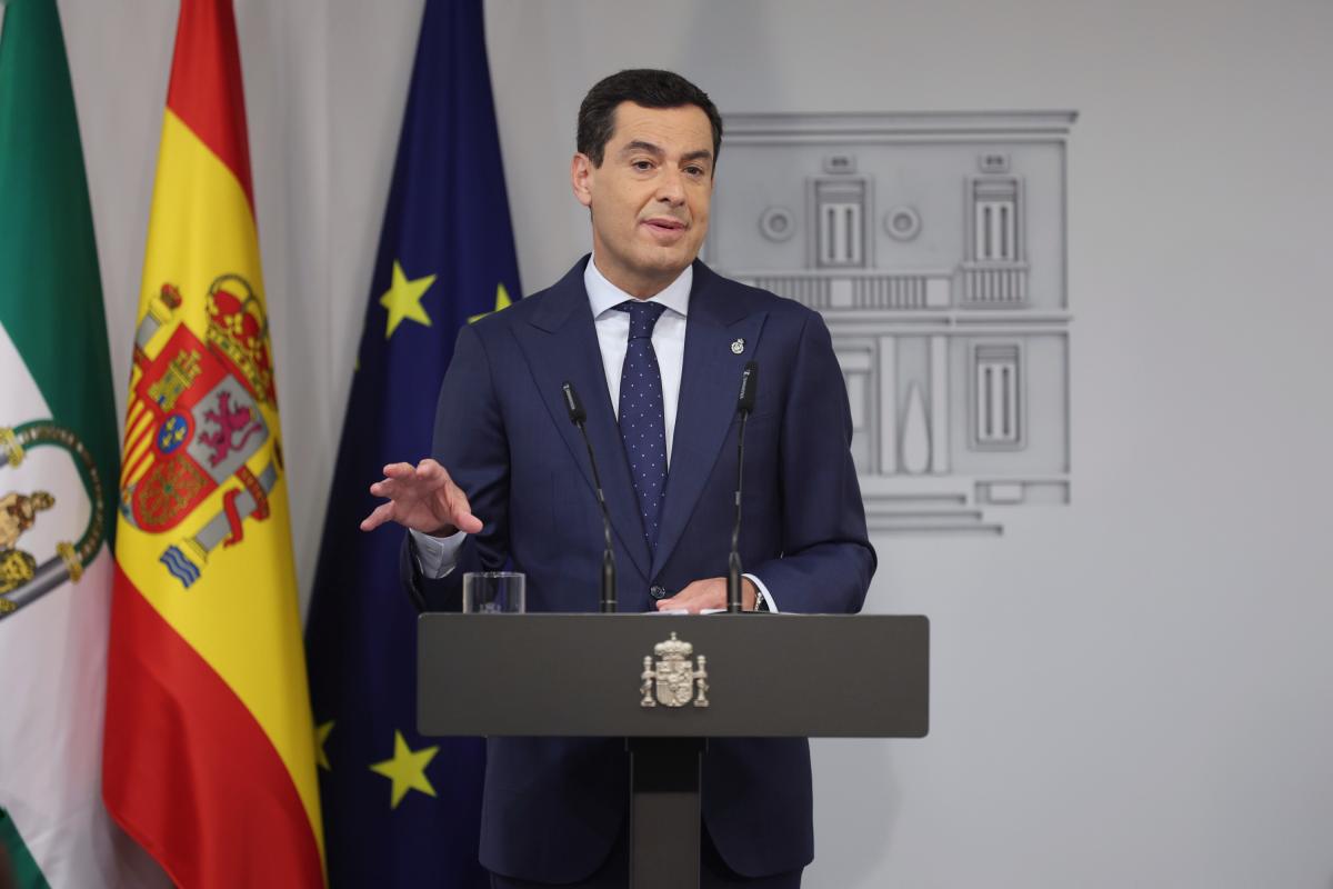 El presidente de la Junta de Andalucía, Juan Manuel Moreno Bonilla, en una imagen de archivo.