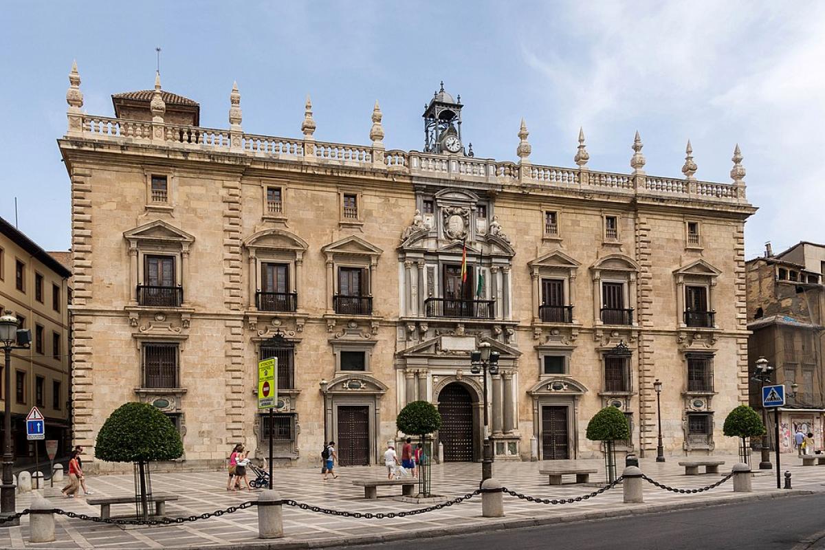 Palacio de la Chancillería en Granada, sede del Tribunal Superior de Justicia de Andalucía.