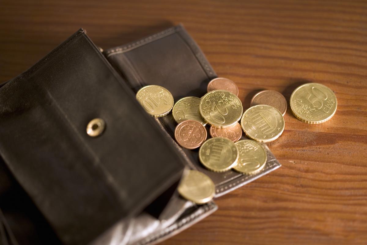 Foto de archivo de monedas.