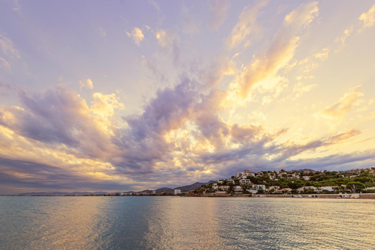 Un atardecer en Benicàssim.