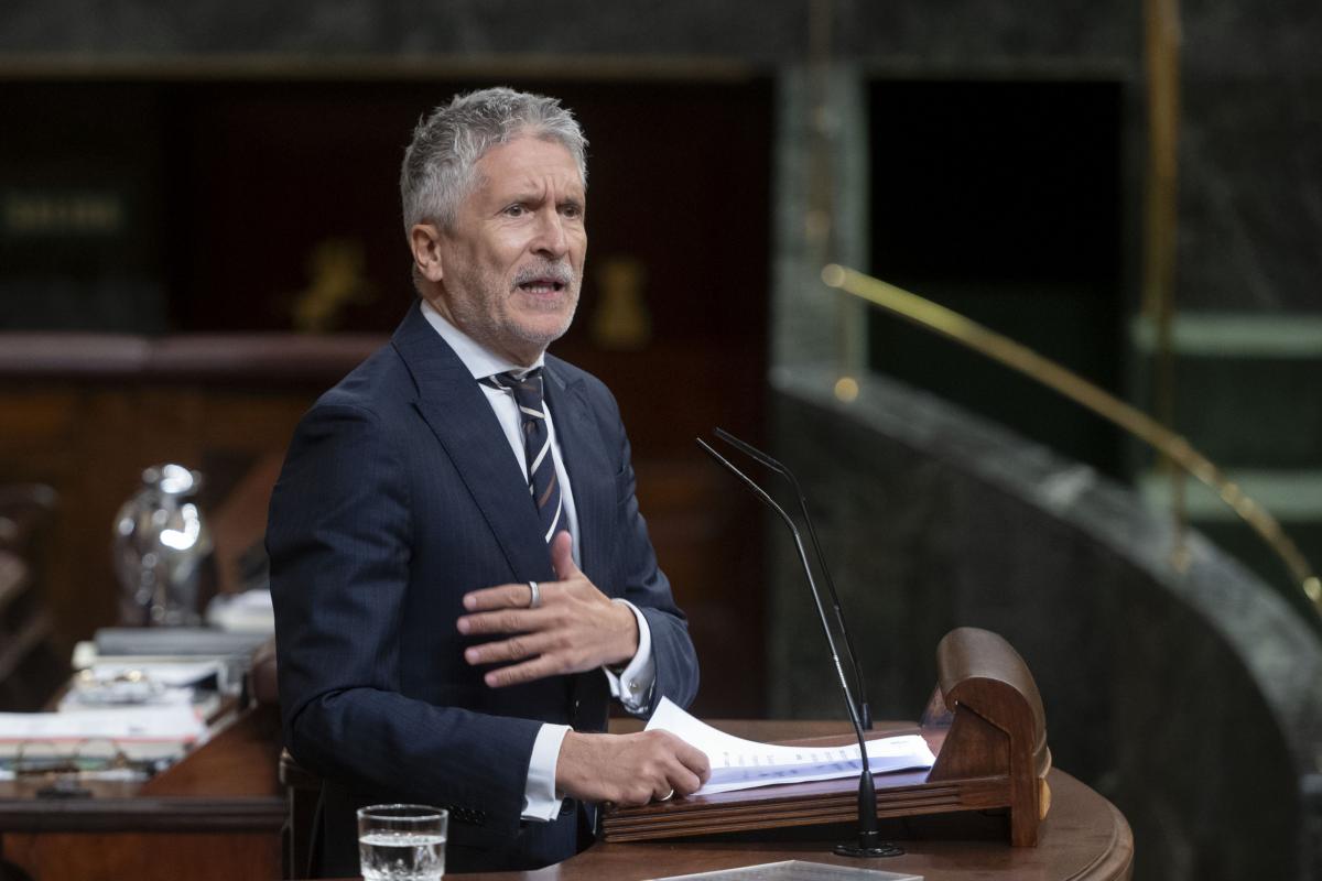 El ministro de Interior, Fernando Grande-Marlaska, en una imagen de archivo en el Congreso.