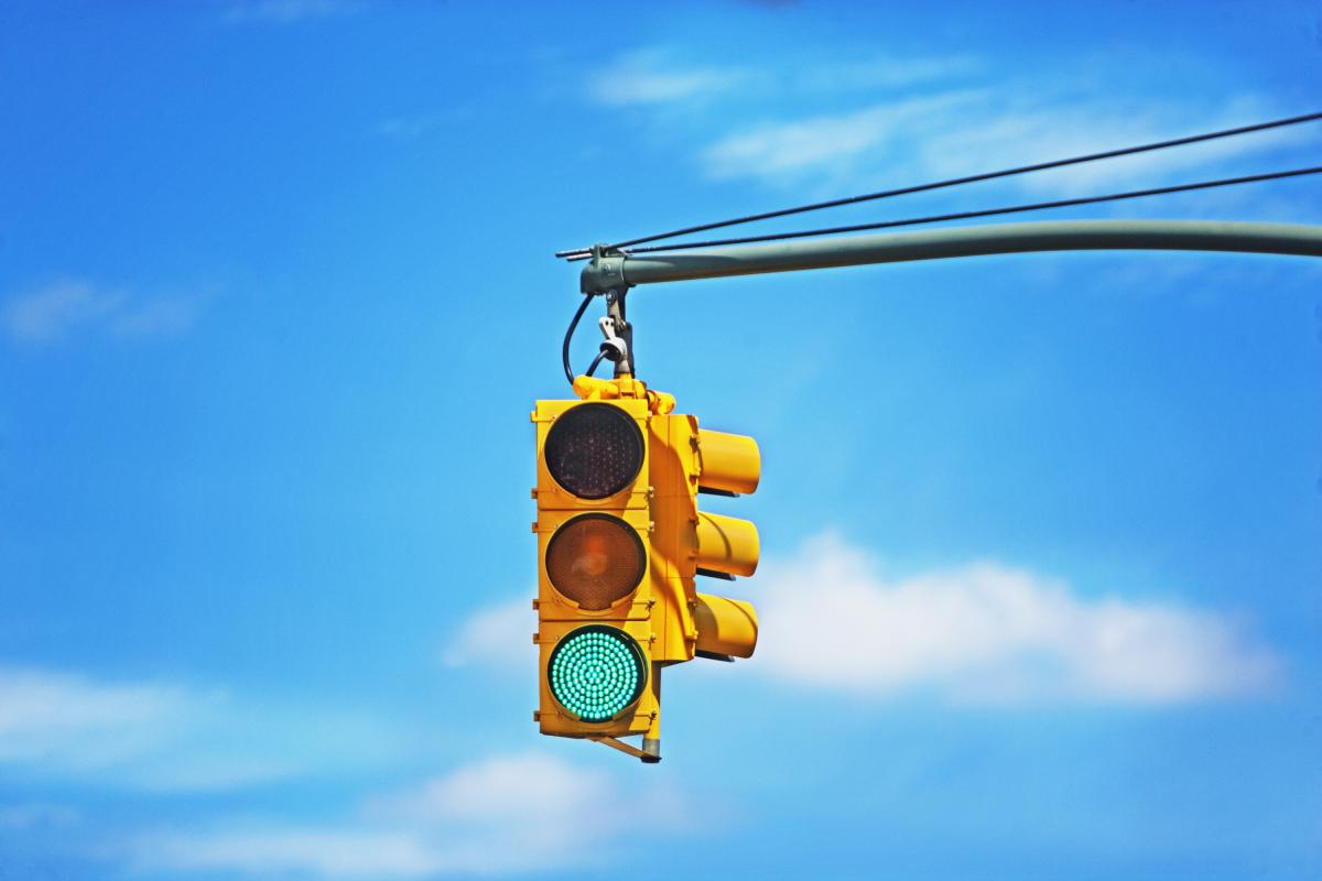 Imagen de archivo de un semáforo.
