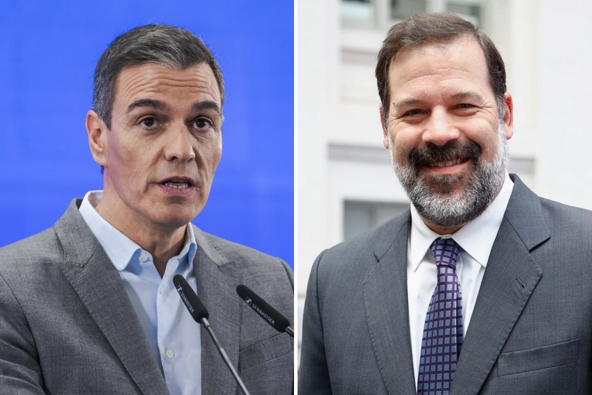 Fotomontaje de Pedro Sánchez y Alfonso Reyes