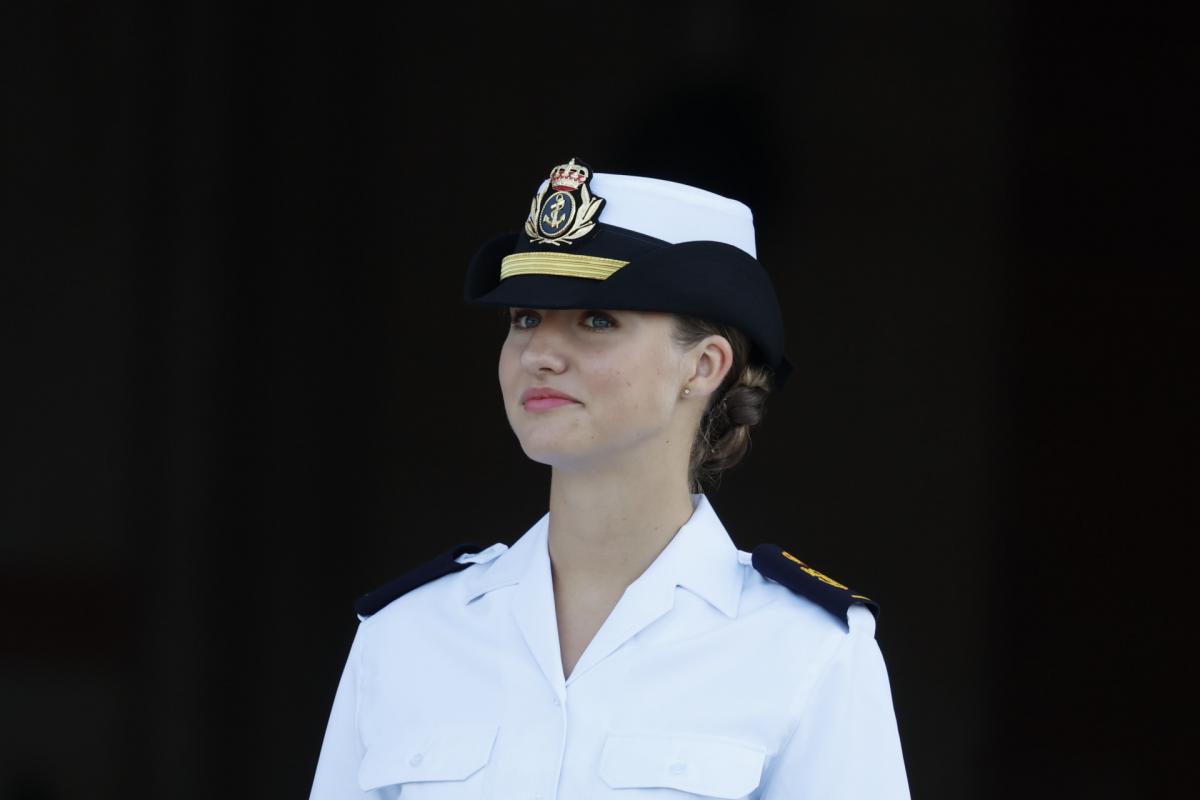 La princesa Leonor, fotografiada en Marín el 29 de agosto de 2024.