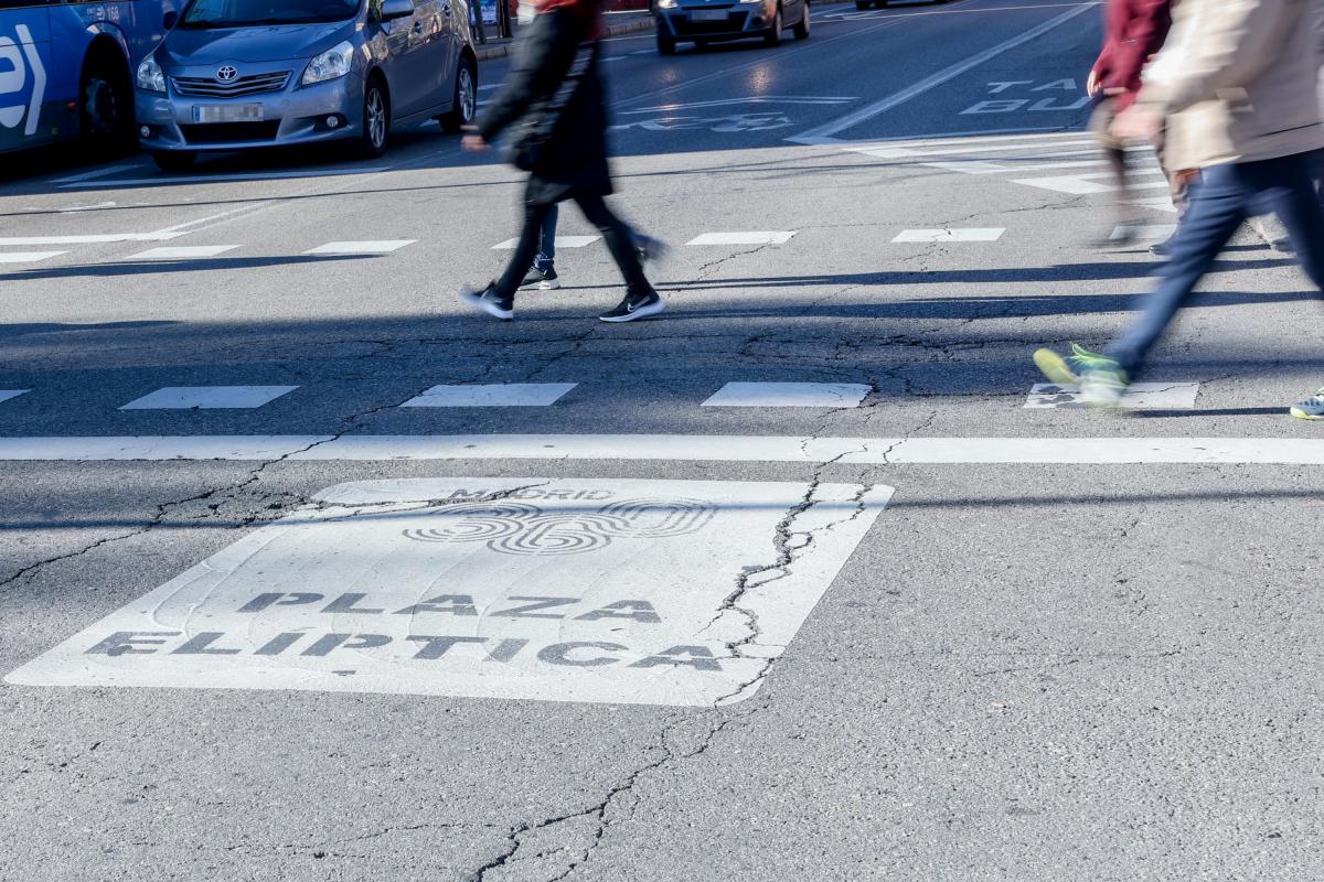 Foto de archivo de las zonas de bajas emisiones en Madrid.