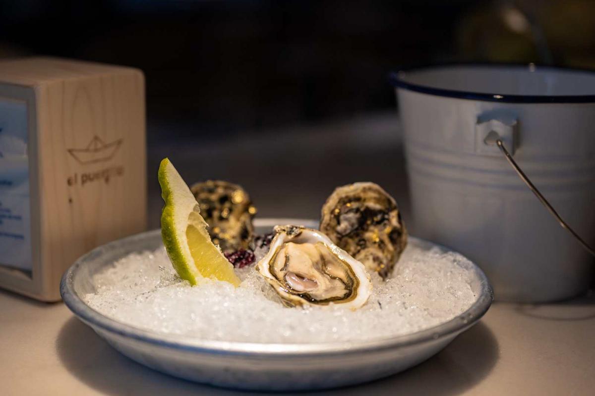 Uno de los platos de Ostras