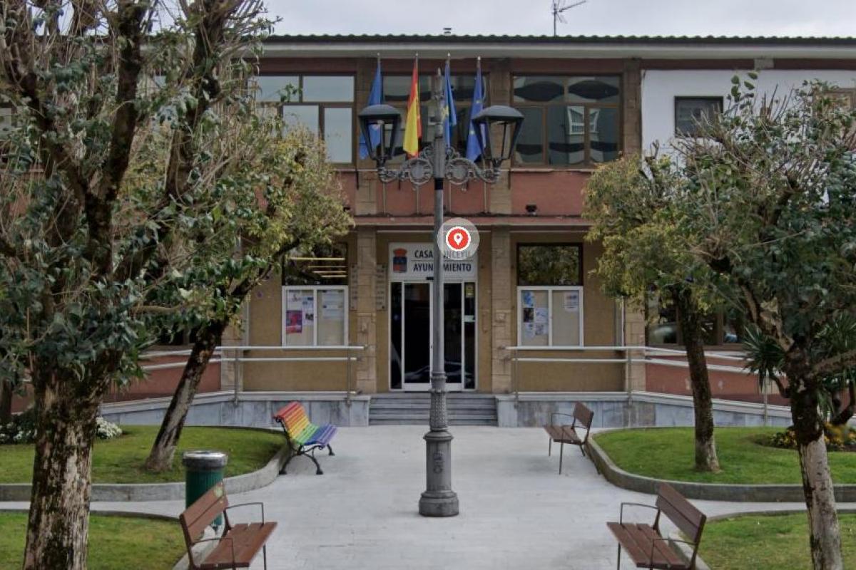 Captura de Google Maps de la casa consistorial del Concejo de Llanera (Asturias).
