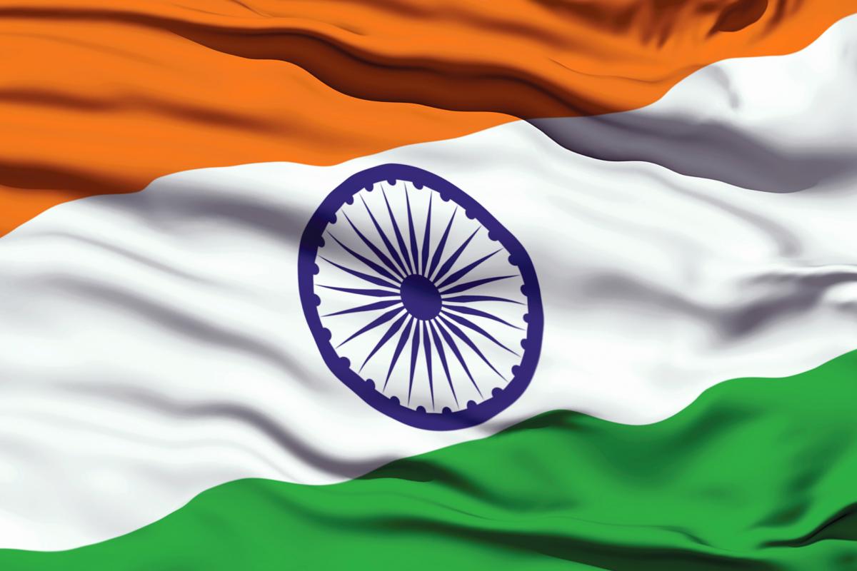 La bandera de la India