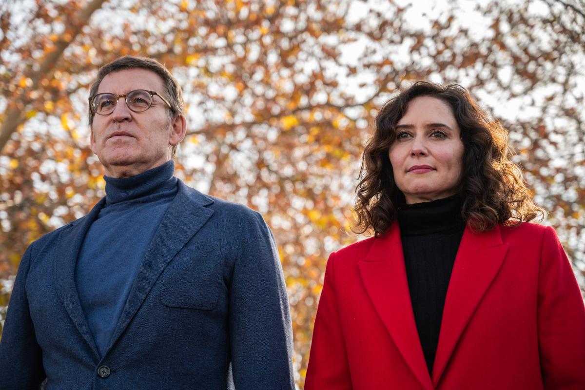 Alberto Núñez Feijóo e Isabel Díaz Ayuso