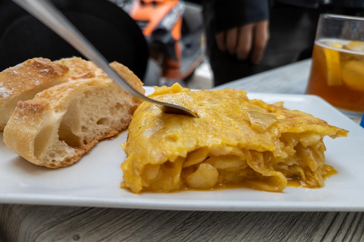 Imagen de archivo de una tortilla de patata.