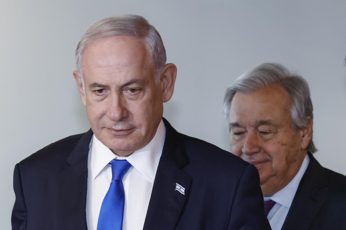 Benjamin Netanyahu y António Guterres, en una foto de archivo.