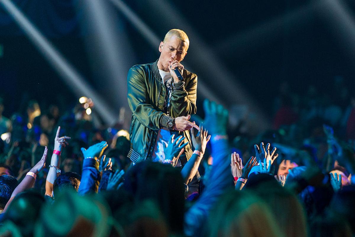 Eminem, en los MTV Awards 2014.