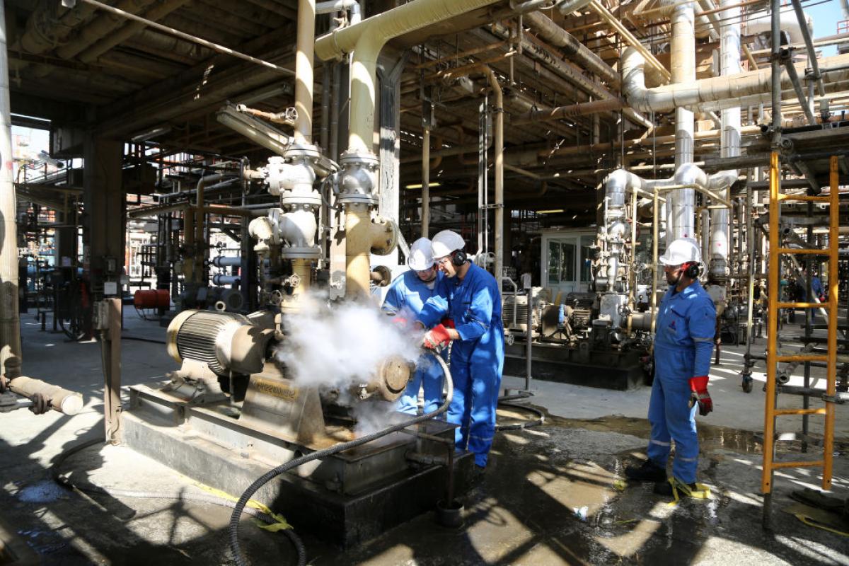 Refinería en Isfahan (Irán)