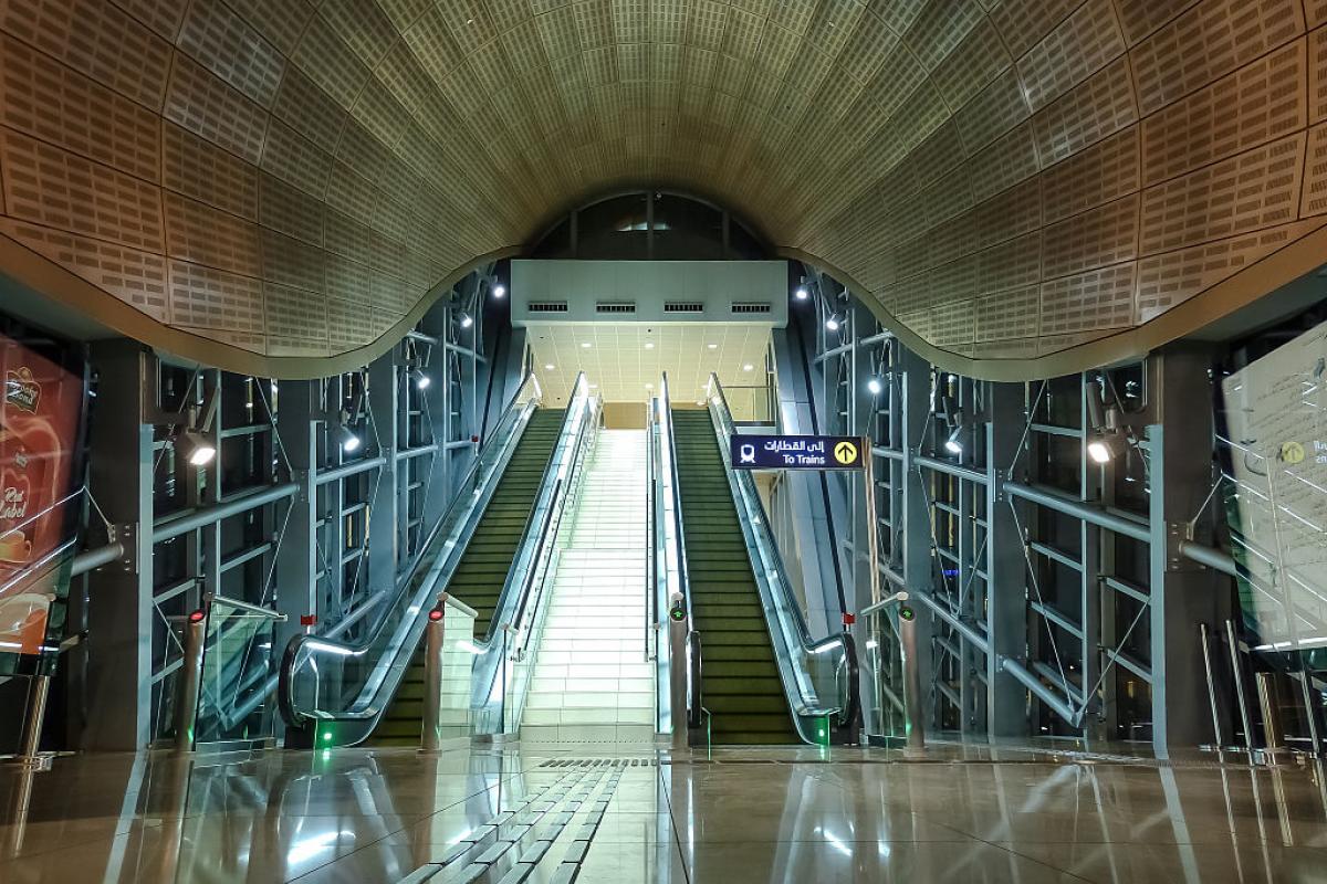 Imagen de archivo de una estación de metro en Dubái (Emiratos Árabes Unidos).