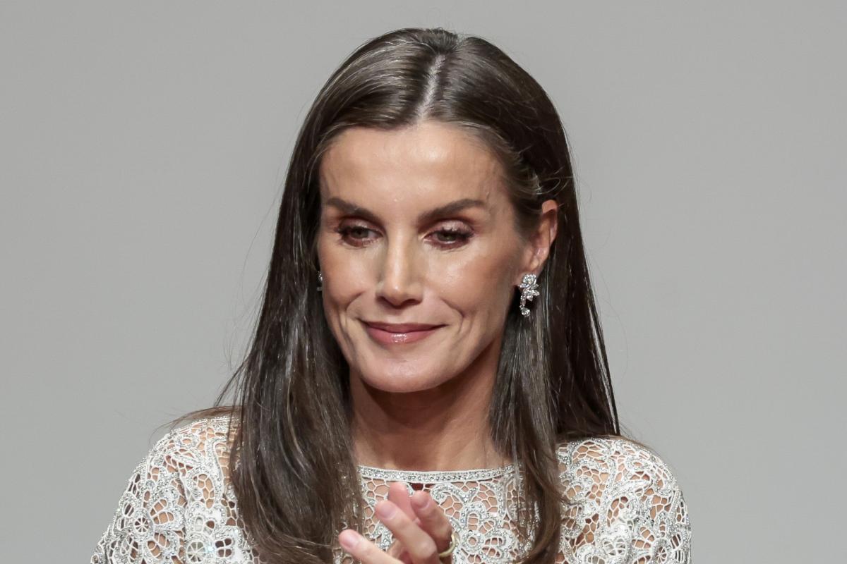 La reina Letizia, en la entrega de los Premios Nacionales de Cultura 2022/2023 este jueves en Madrid.