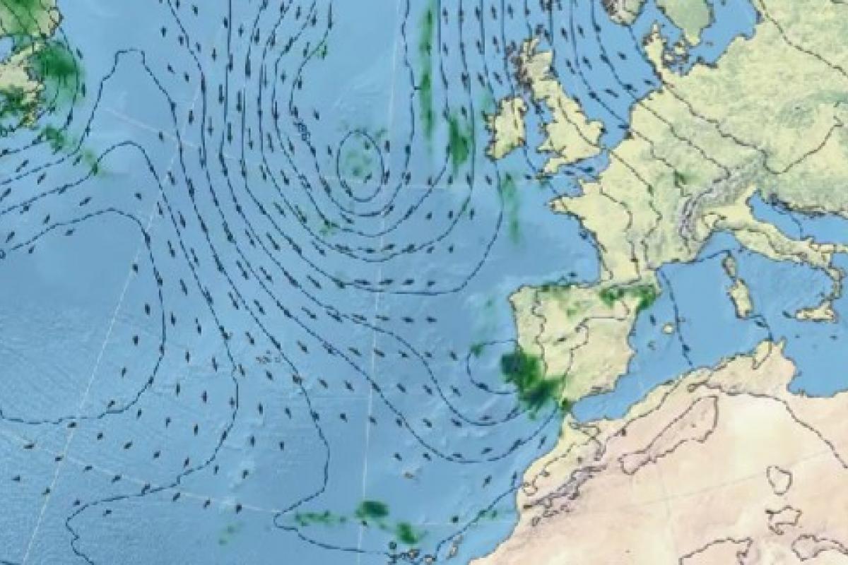 Mapa de AEMET para estos días