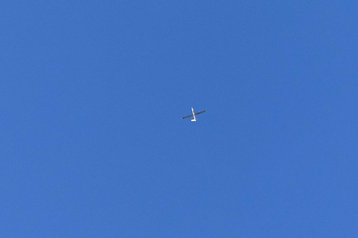 Un dron, a gran altura, en una imagen de archivo