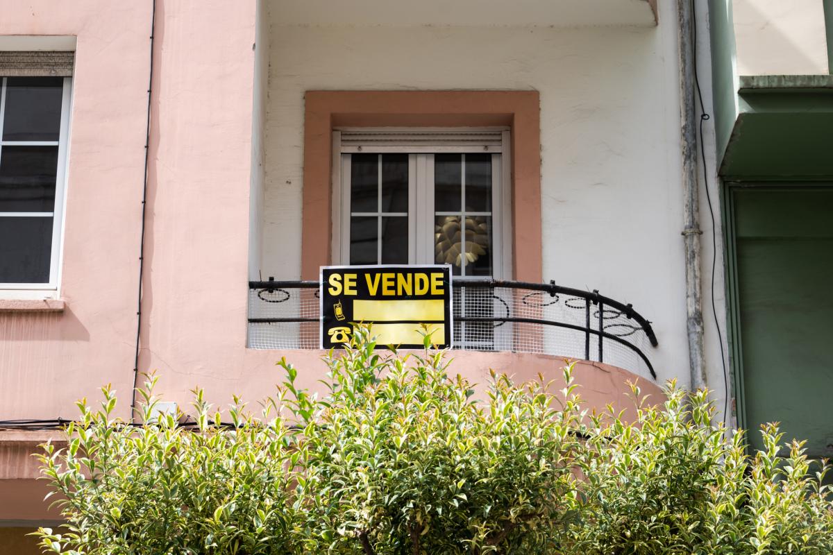 Foto de archivo de una casa en venta en España.