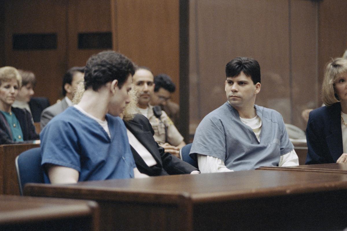 Foto de archivo del juicio a Erik y Lyle Menéndez