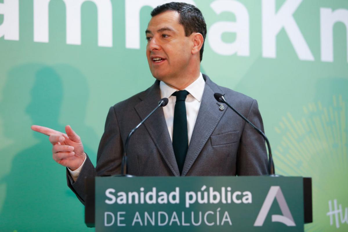 El presidente de la Junta de Andalucía, Juan Manuel Moreno Bonilla, en una imagen de archivo.