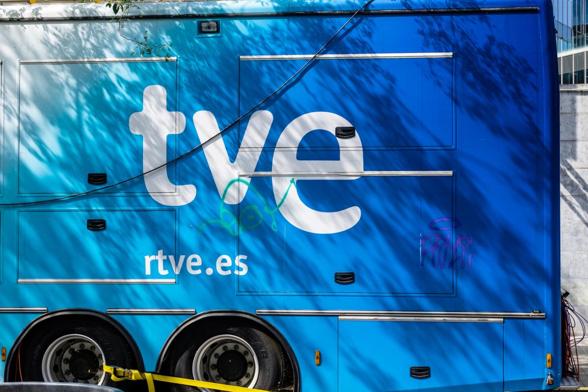 Un autobús de RTVE.