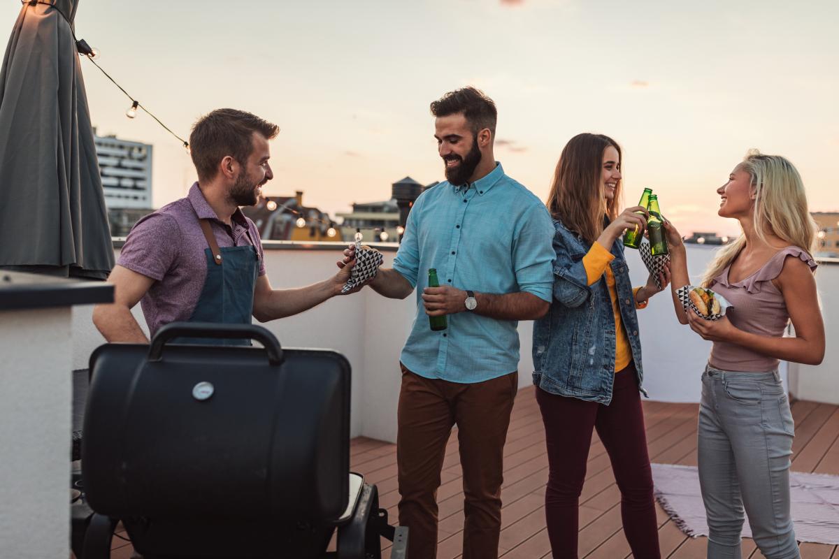 Imagen de archivo de un grupo de amigos.