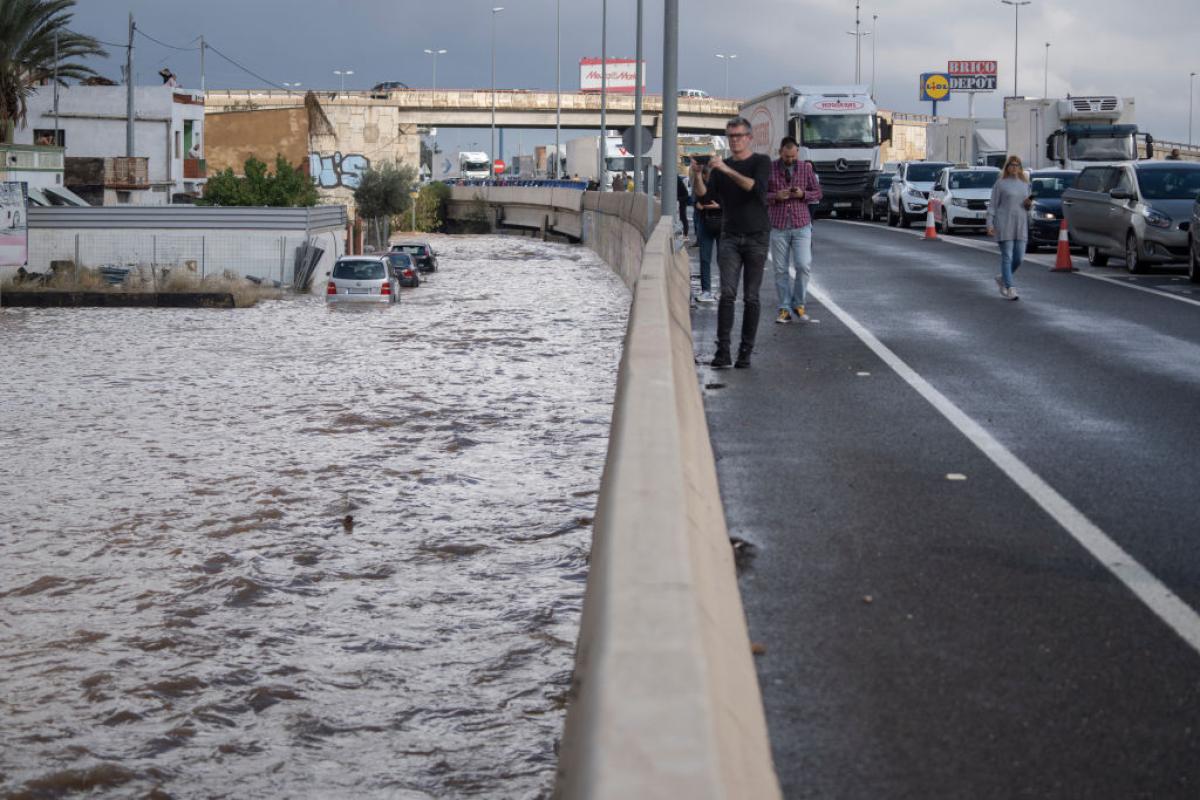 Inundaciones en Valencia por el temporal de este martes